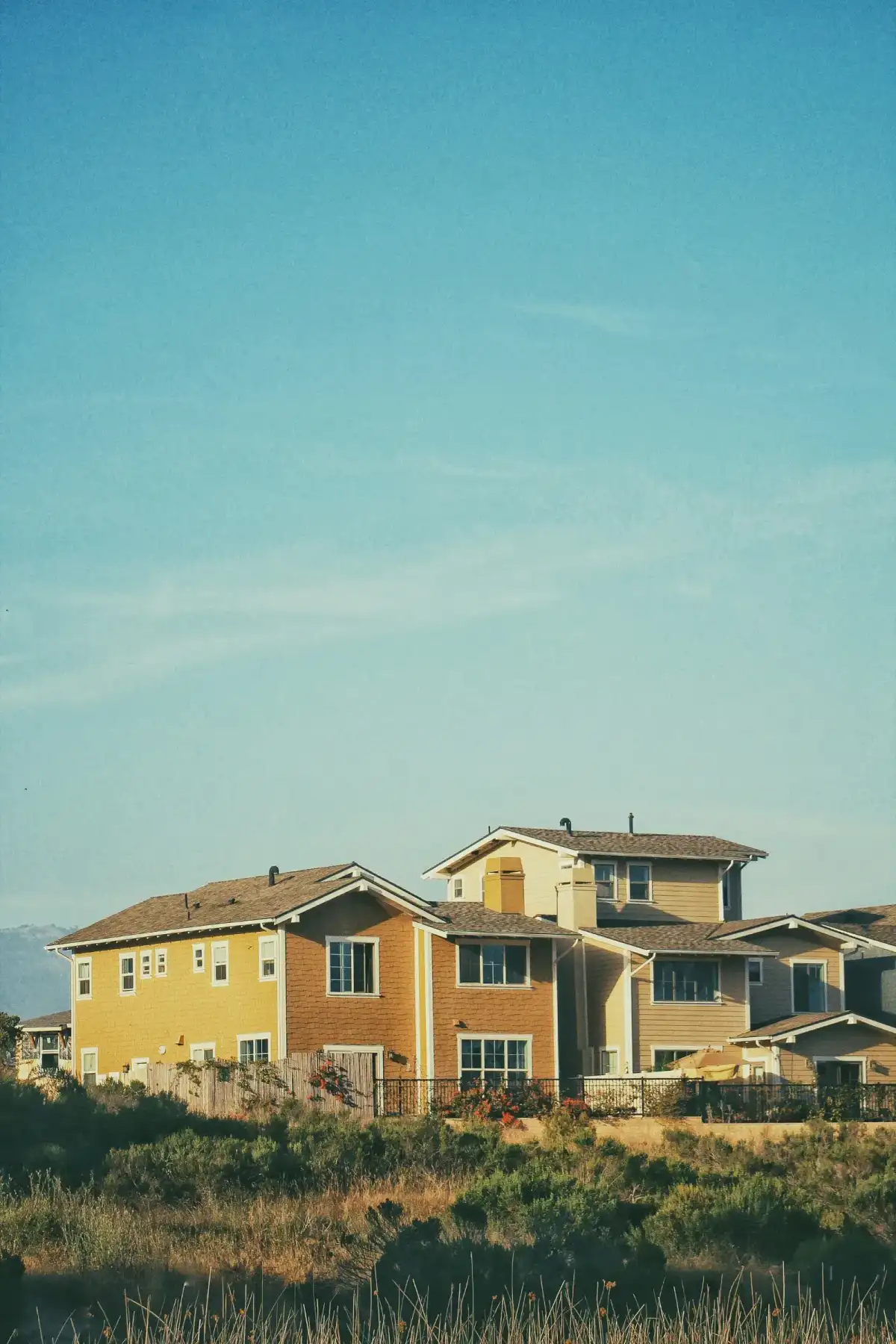 suburban neighborhood houses